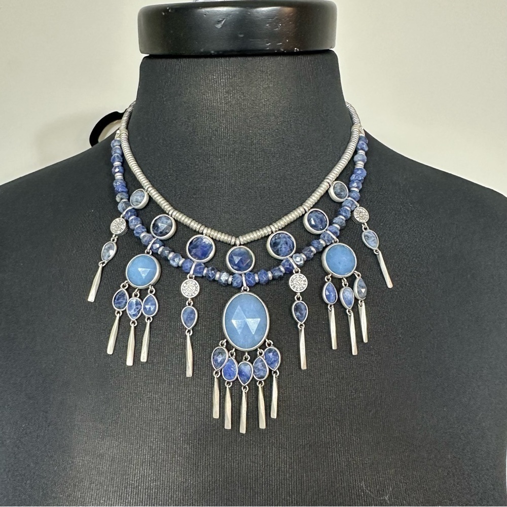 NWT RARE Henri Bendel Semi Precious Statement Necklace